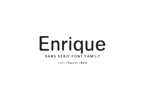 Enrique Sans Font Family