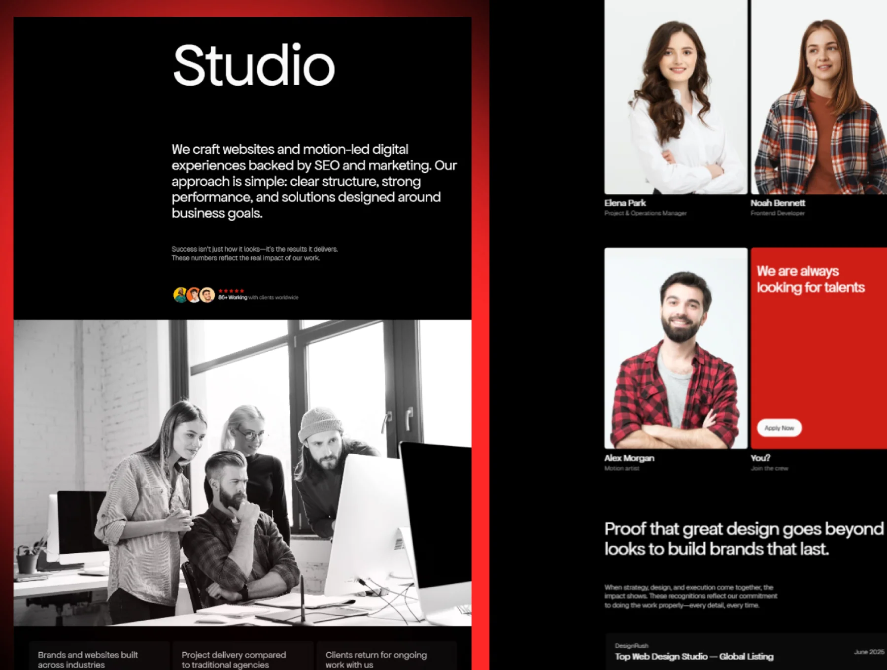 Ensoo — Creative Studio Website Template 4
