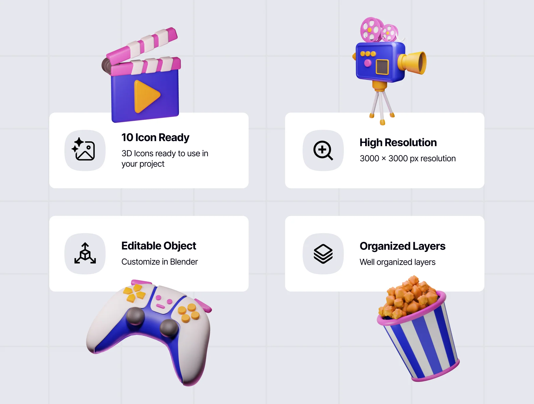 Entertainment 3D Icon 2