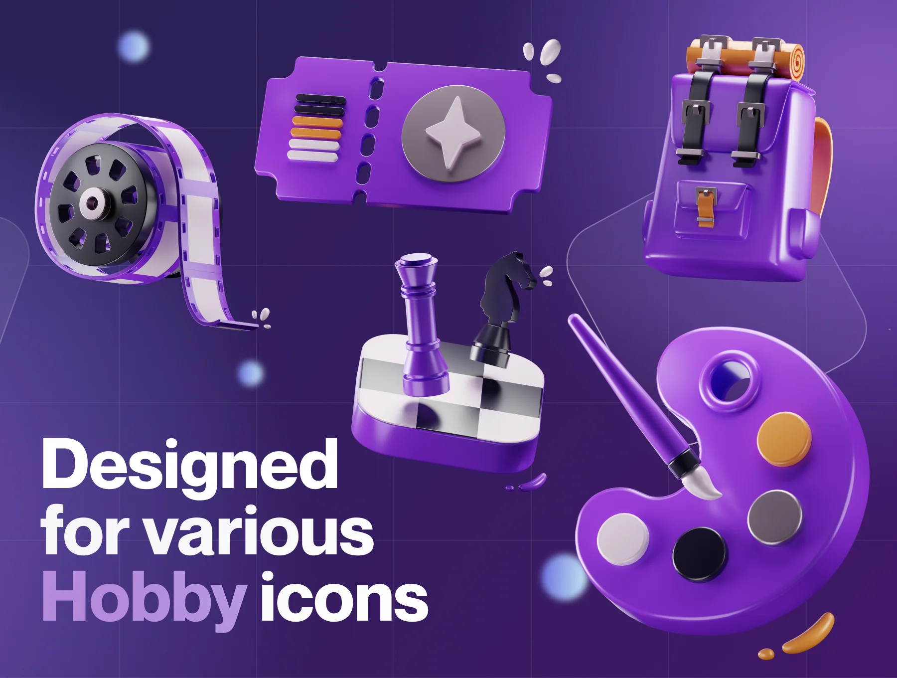 Entertainy - Hobby & Entertainment 3D Icon Set 2