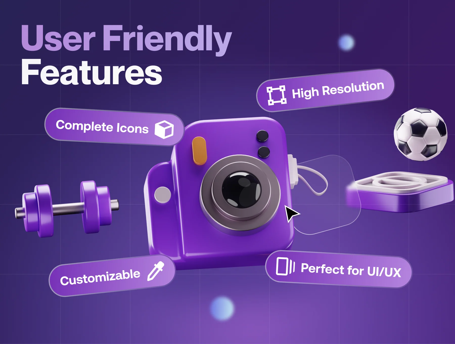 Entertainy - Hobby & Entertainment 3D Icon Set 3