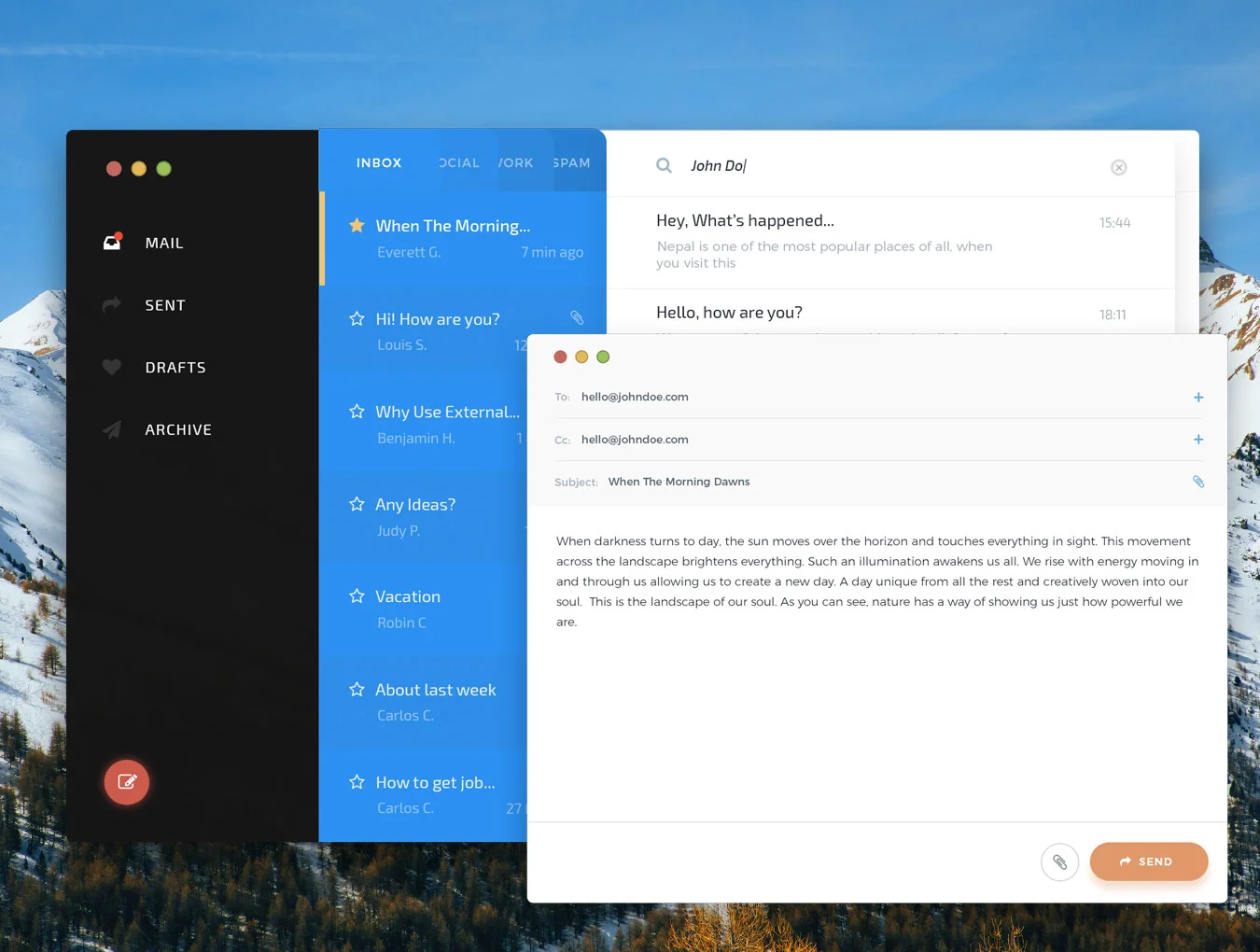 Envelope Startup UI Kit 8