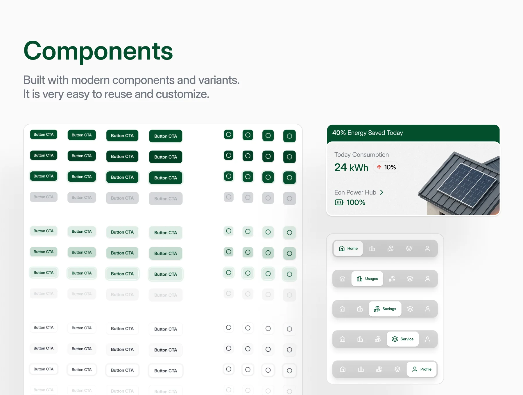 Eon - Home Solar Panel Management UI Kit 3