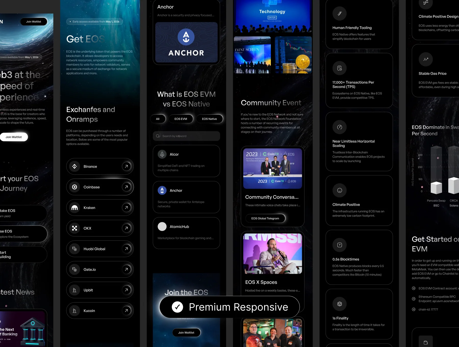 EOSN – Dark Crypto Landing Kit 2