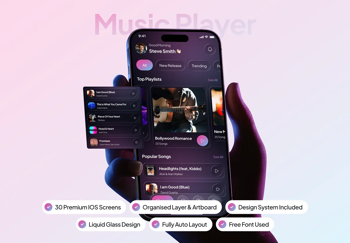 Eotin - Music Player App UI Kit
