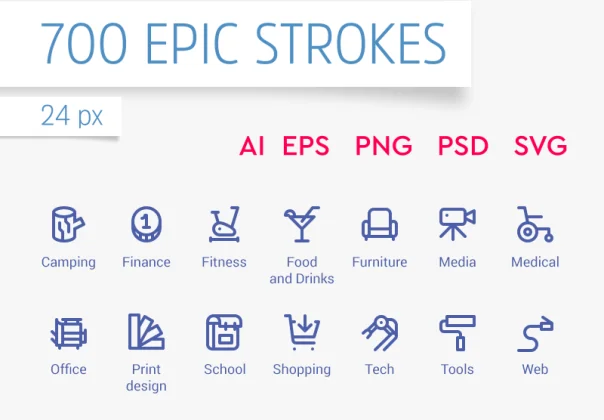 Epic Strokes Icons