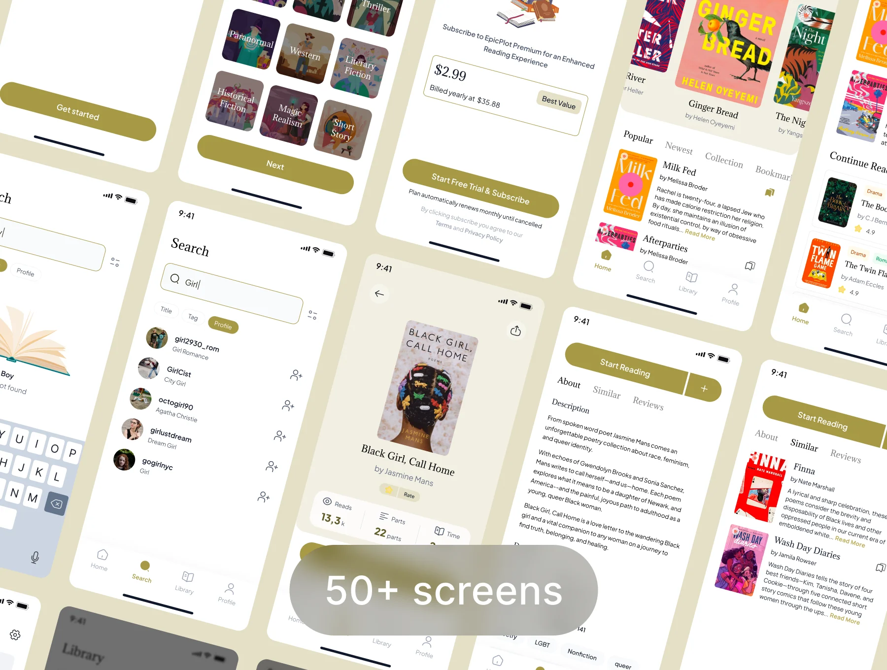 Epicplot - Ebook and Novel Reader UI Kit Template 4