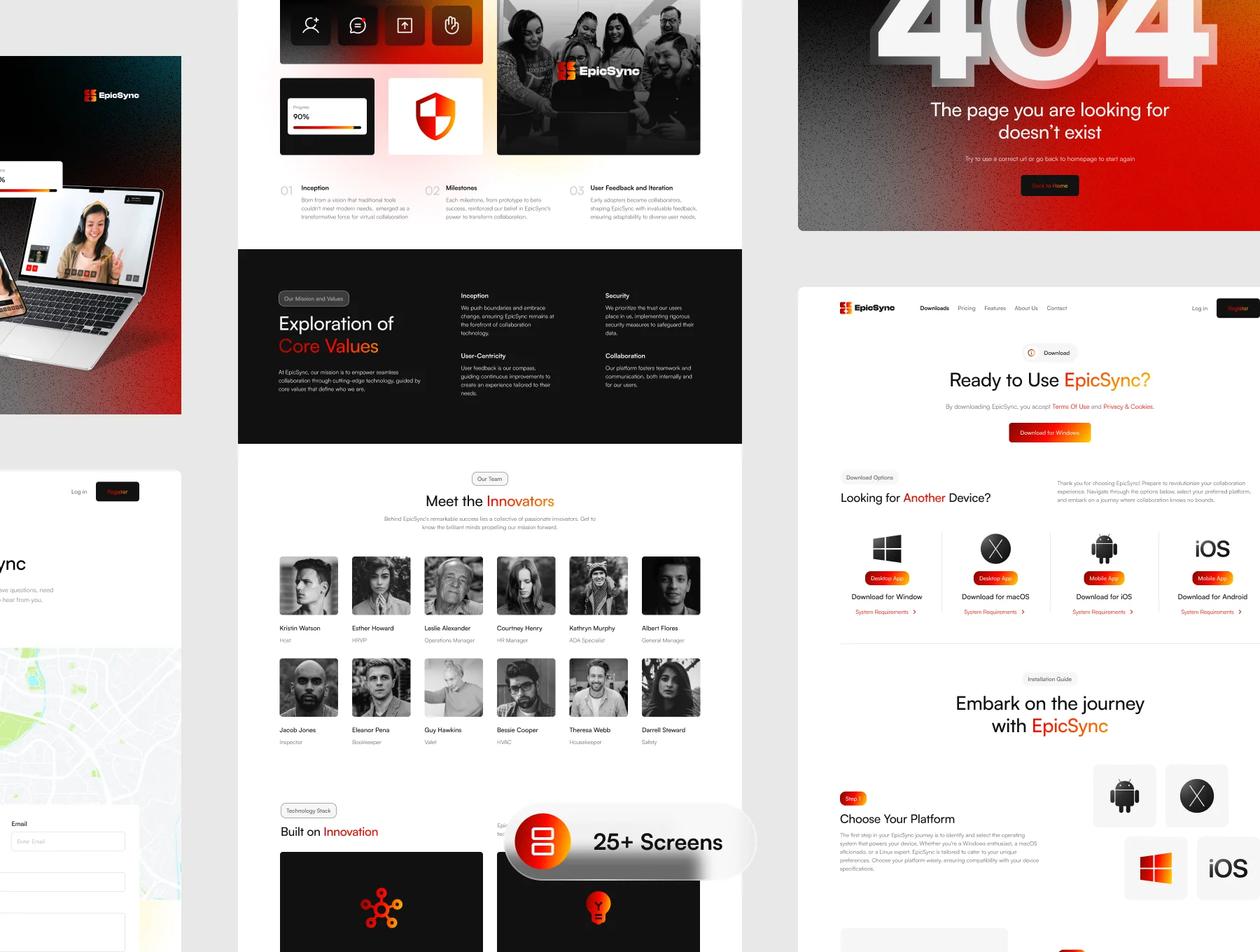 EpicSync - Intuitive SaaS Video Conferencing and Online Meeting Website UI Kit for Business 4