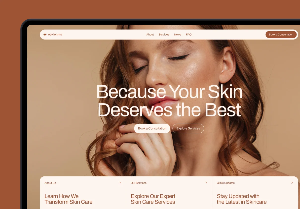 Epidermis – Skincare Clinic Website