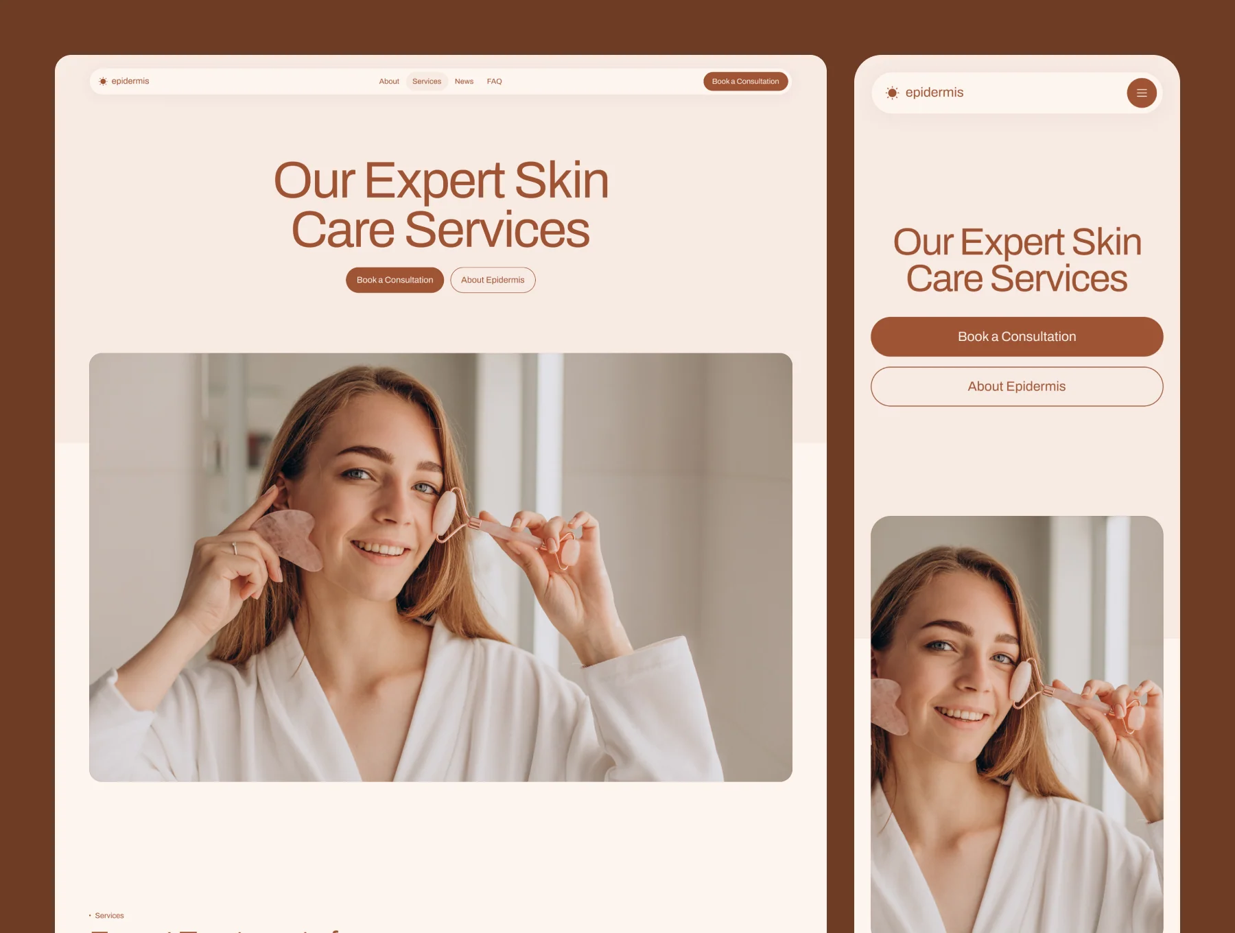 Epidermis – Skincare Clinic Website 4