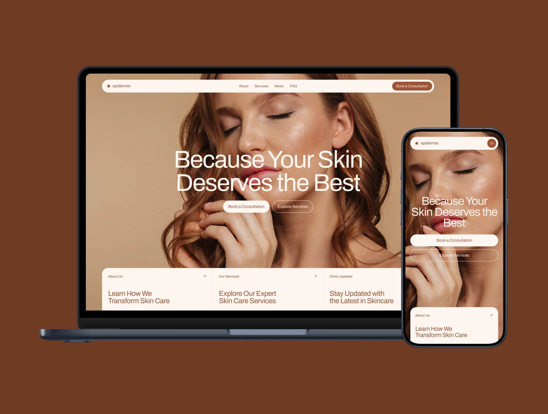 Epidermis – Skincare Clinic Website 6