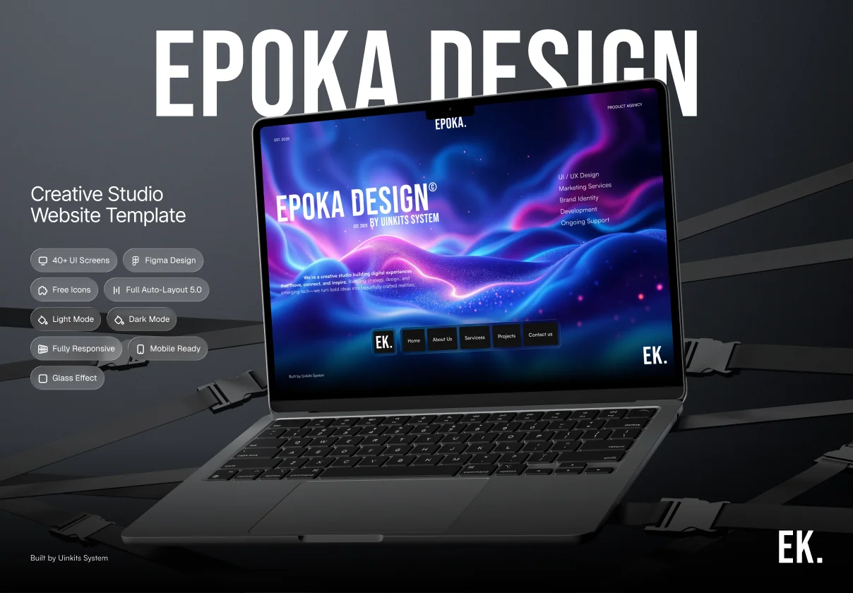 EPOKA - Creative Studio & Agency Website UI Kit