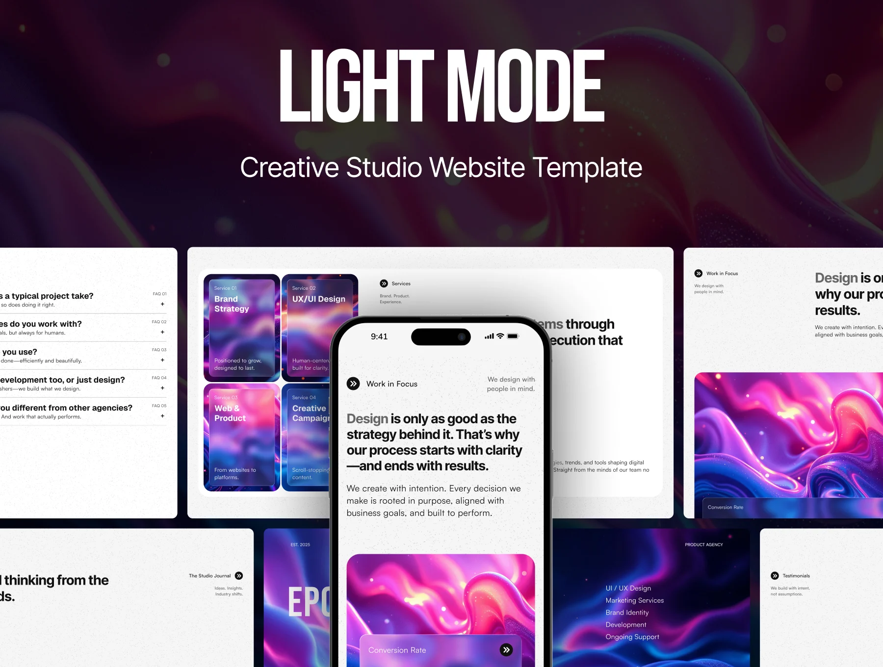 EPOKA - Creative Studio & Agency Website UI Kit 5