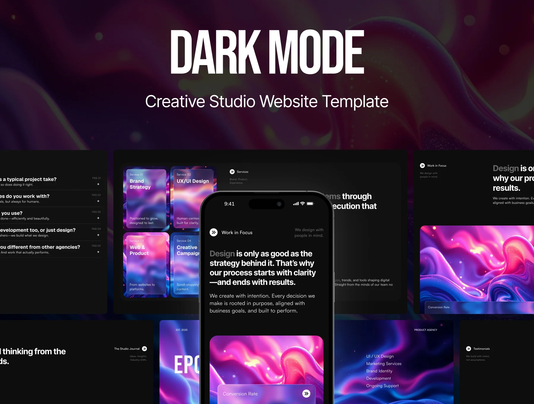 EPOKA - Creative Studio & Agency Website UI Kit 6