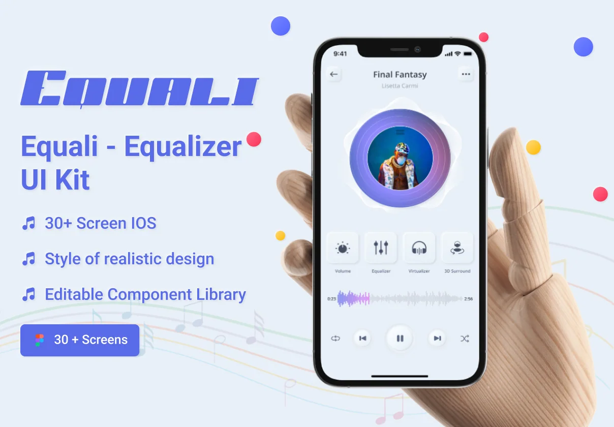 Equali - Equalizer App UI Kit