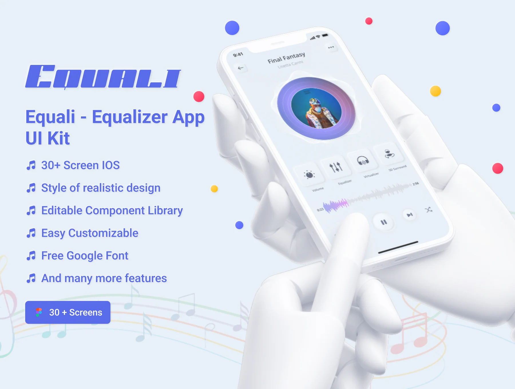 Equali - Equalizer App UI Kit