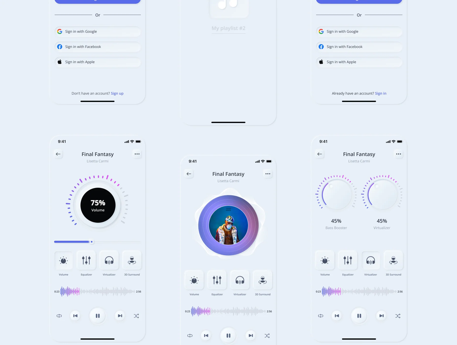 Equali - Equalizer App UI Kit 4