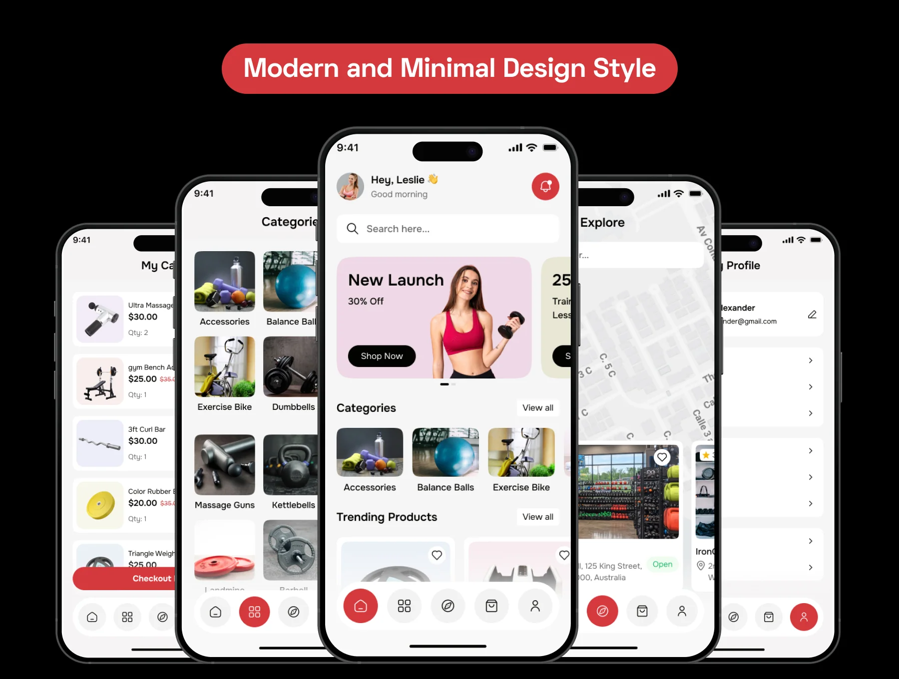 EquiFit – Fitness Equipment E-Commerce App UI Kit 3