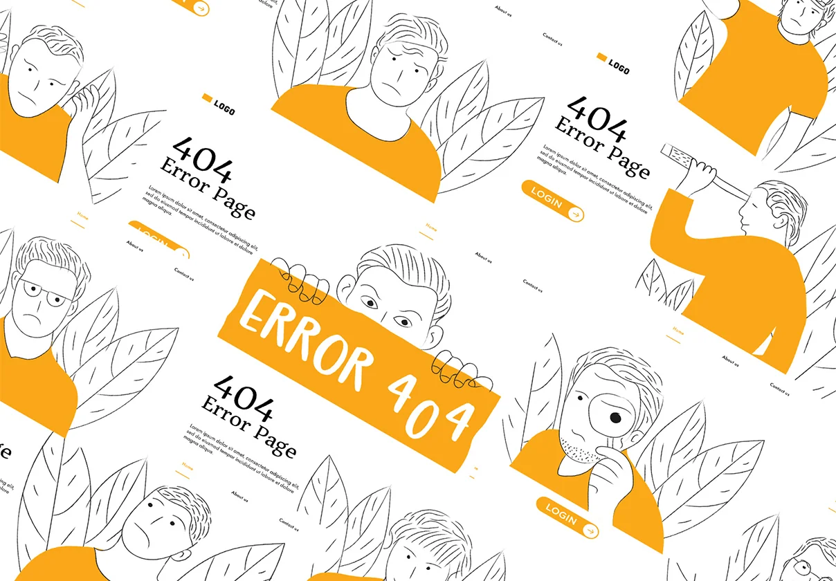 Error 404 illustrations