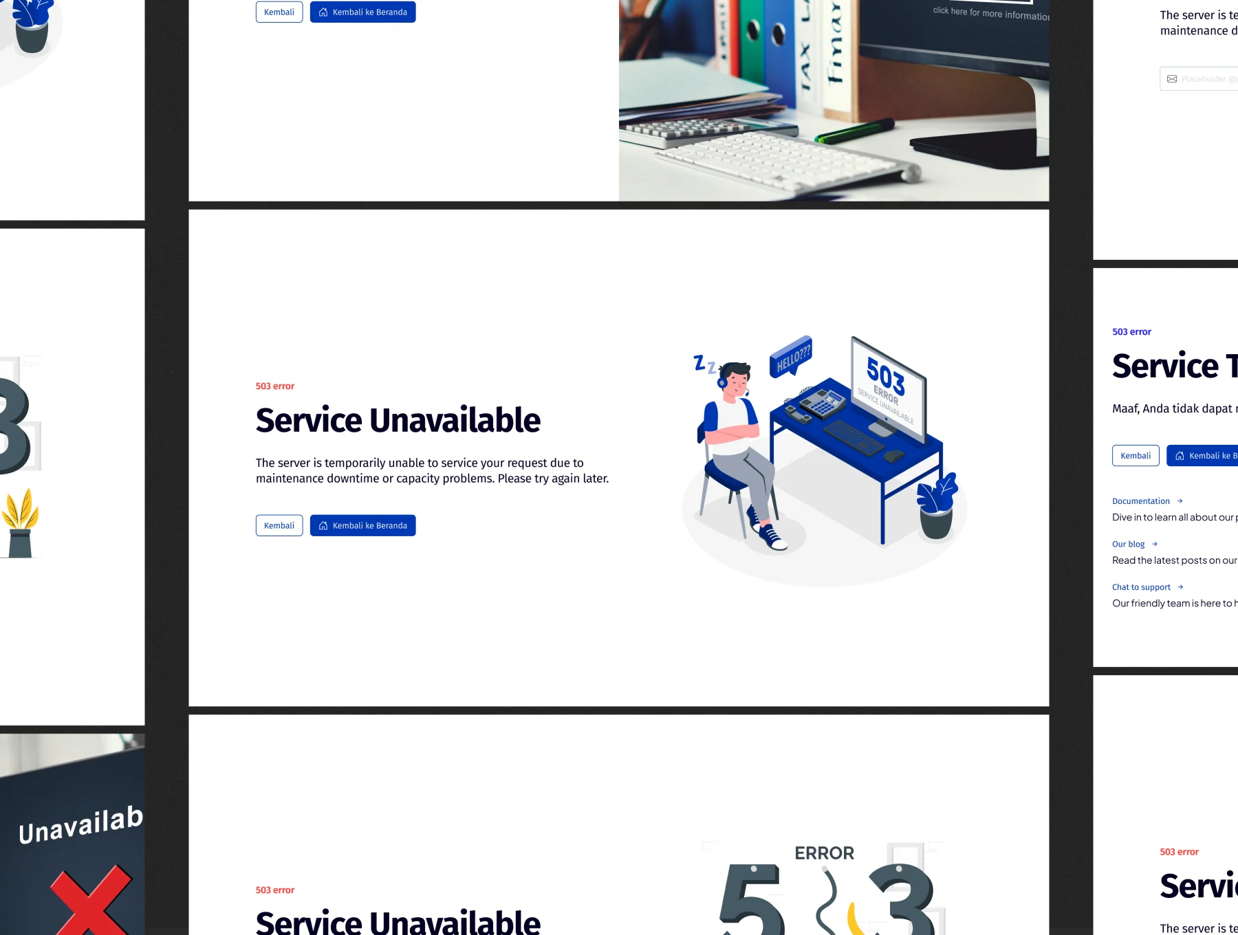 Erorr Pages Design System Kit 4