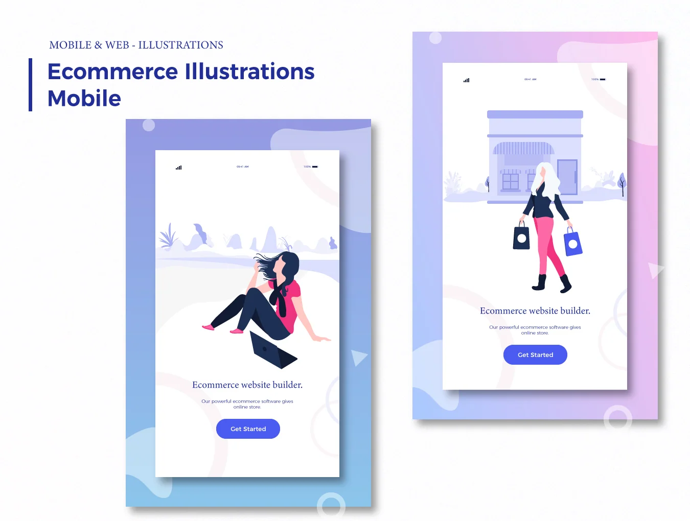 Error & Ecommerce Illustrations 6