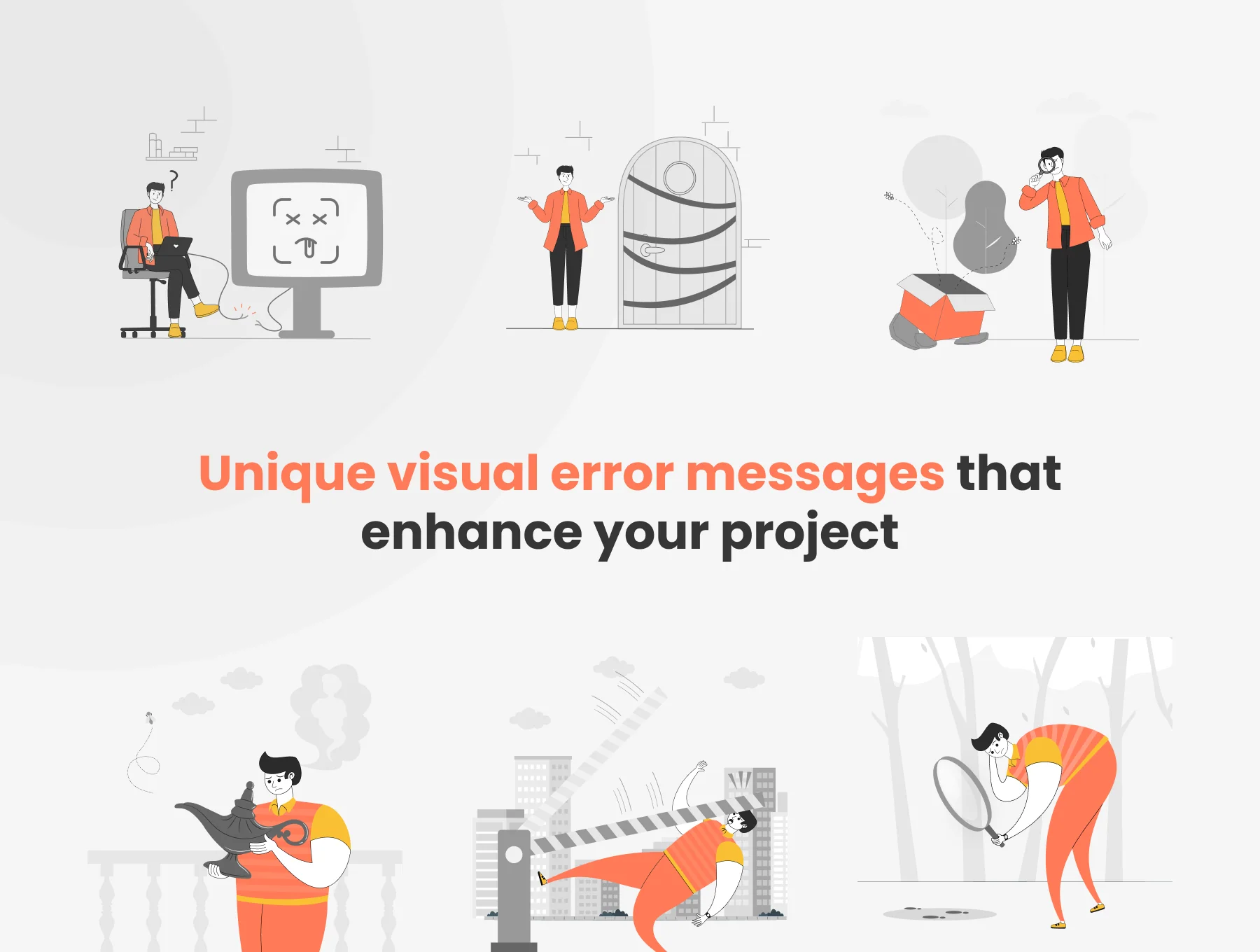 Error State UI Illustration 2