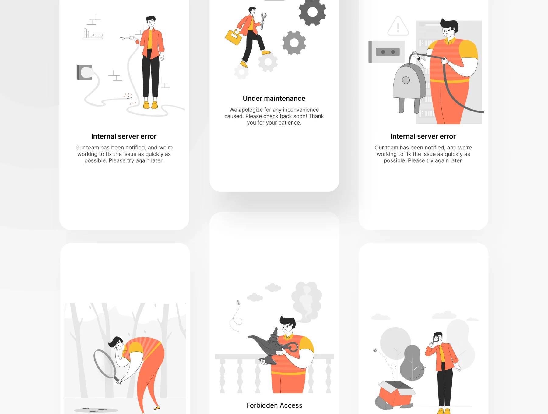 Error State UI Illustration 5