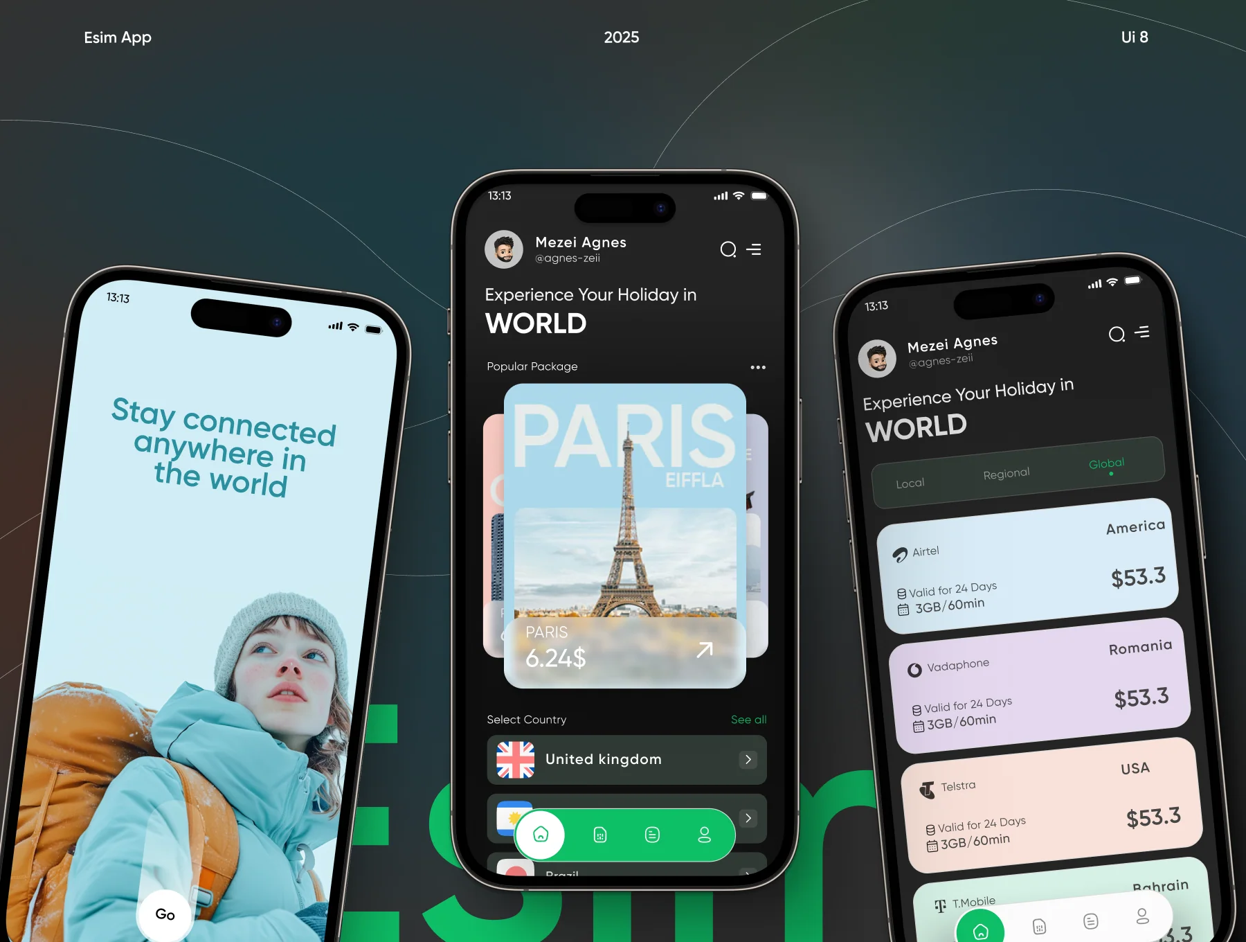 eSIM Mobile App Ui/Ux Kit – Travel eSIM App