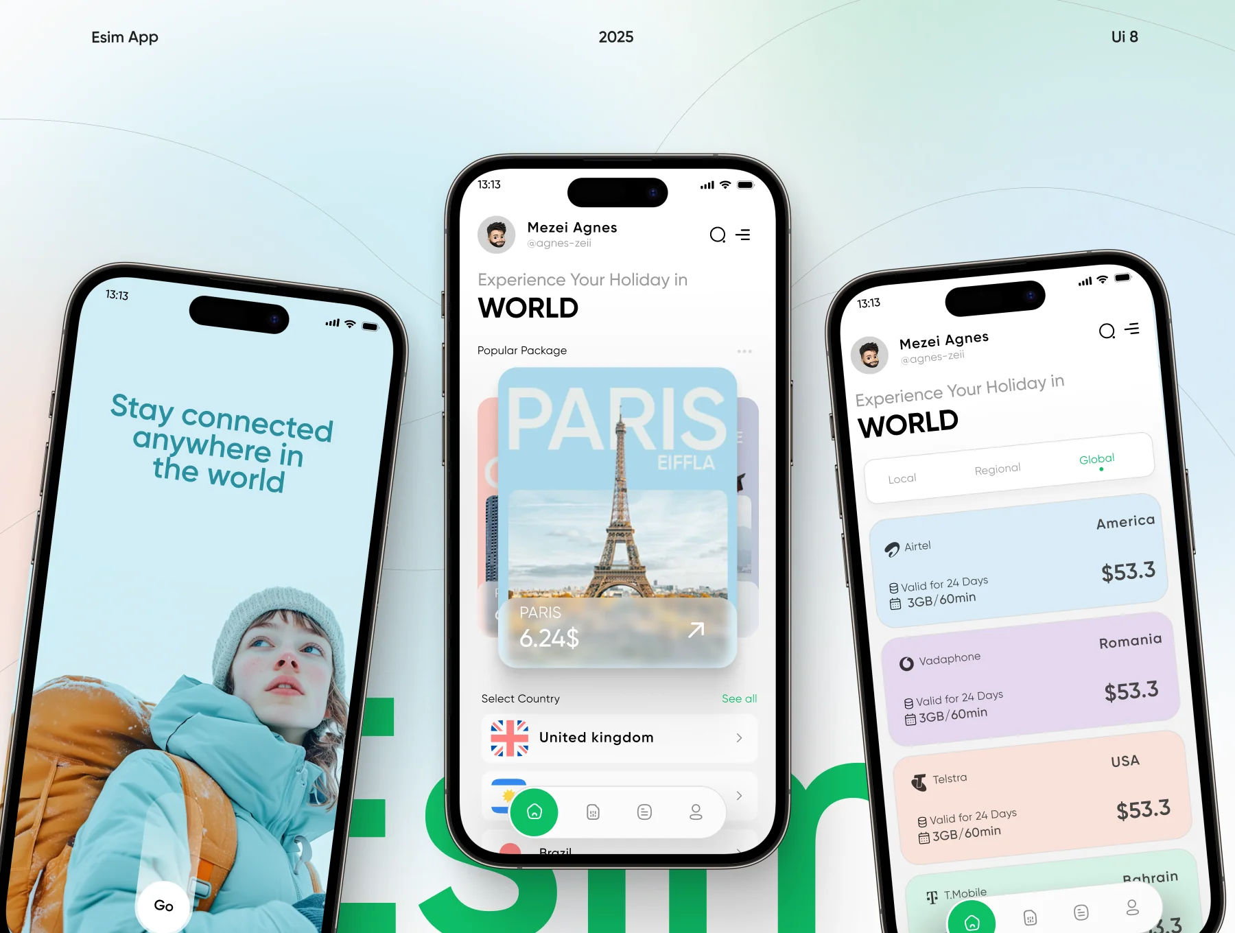 eSIM Mobile App Ui/Ux Kit – Travel eSIM App 2