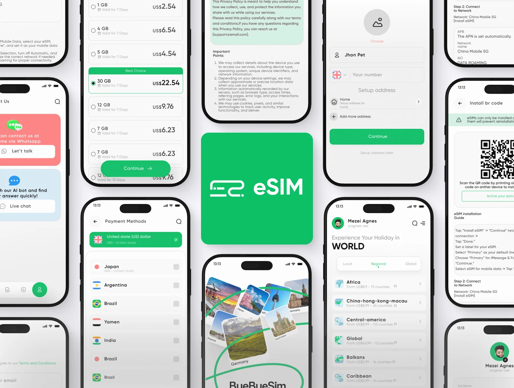 eSIM Mobile App Ui/Ux Kit – Travel eSIM App 5
