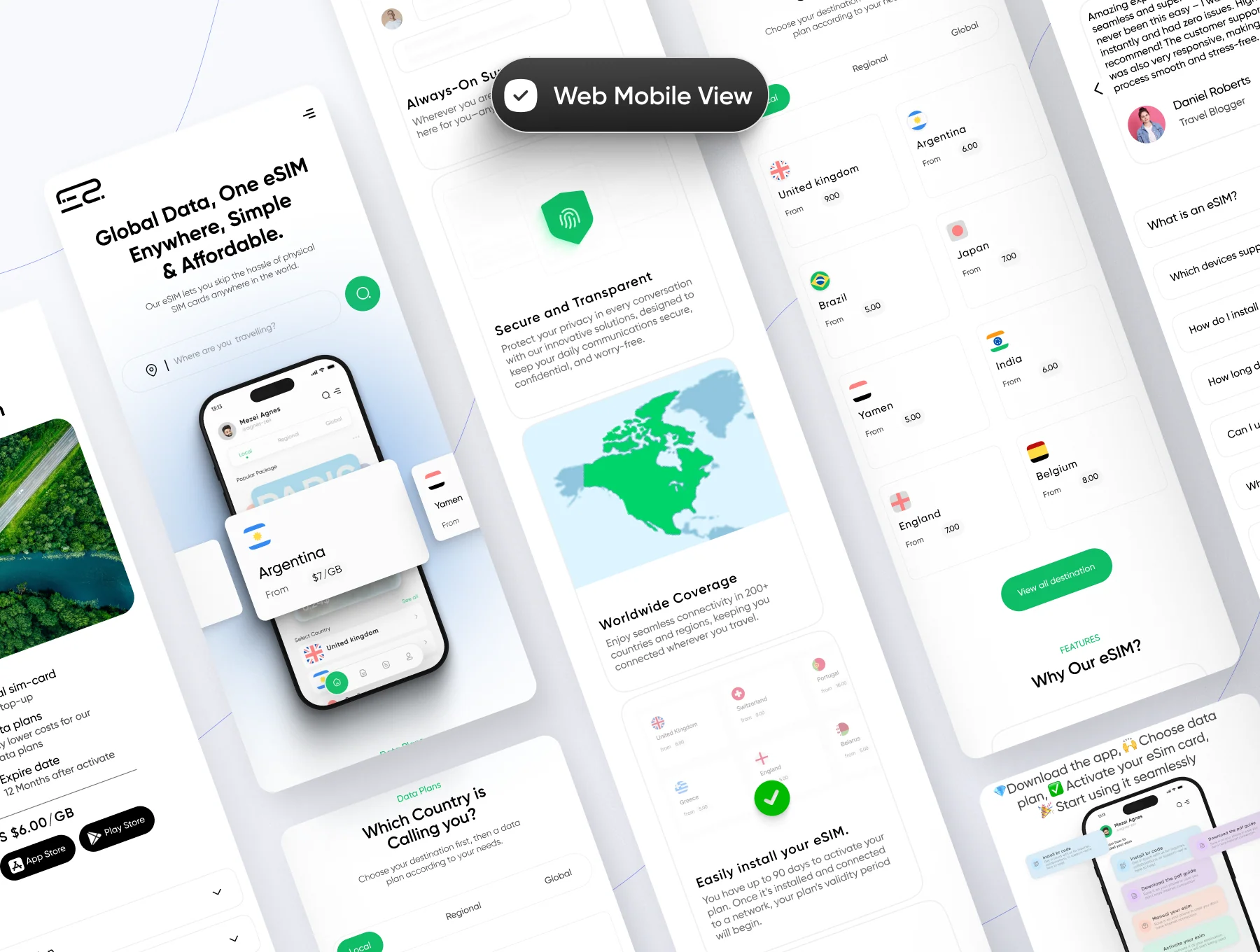 eSIM Product UI Kit – App, Web & Dashboard 6