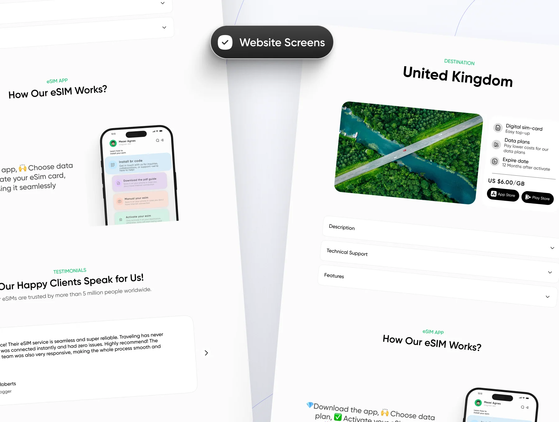 eSIM Product UI Kit – App, Web & Dashboard 7
