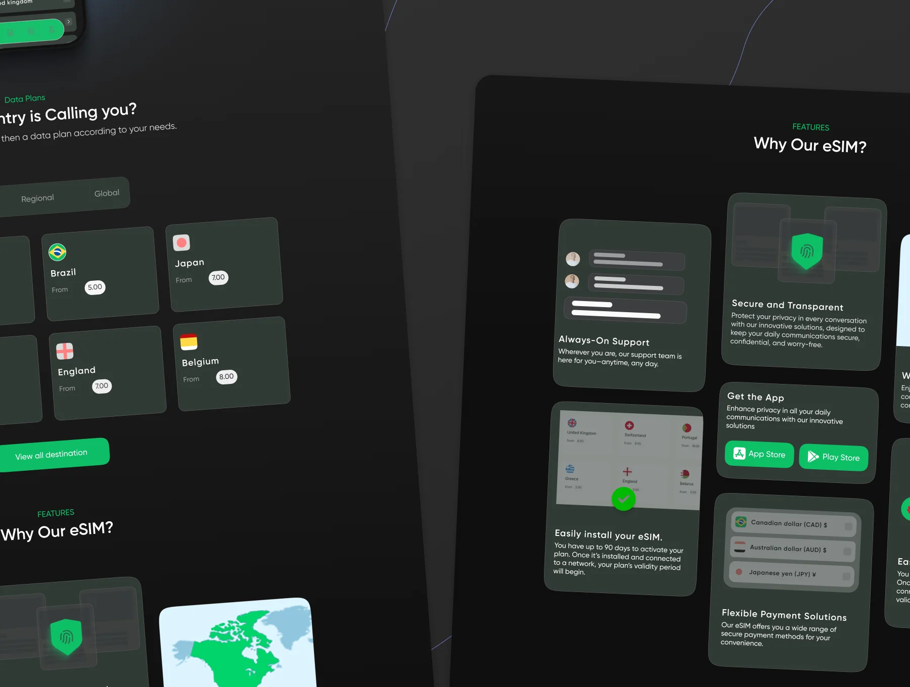 eSIM Website Ui/Ux Kit – Travel eSIM Website 3