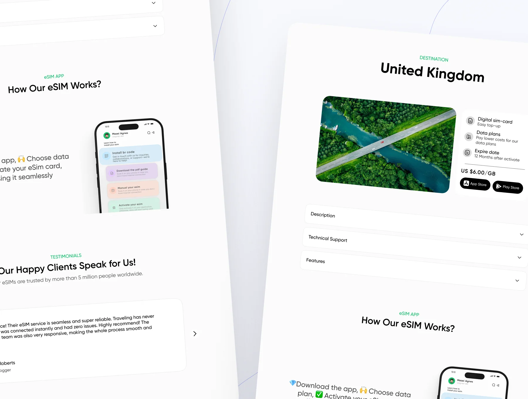 eSIM Website Ui/Ux Kit – Travel eSIM Website 5