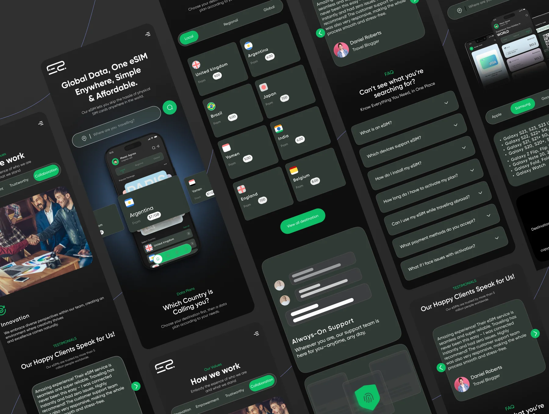 eSIM Website Ui/Ux Kit – Travel eSIM Website 7