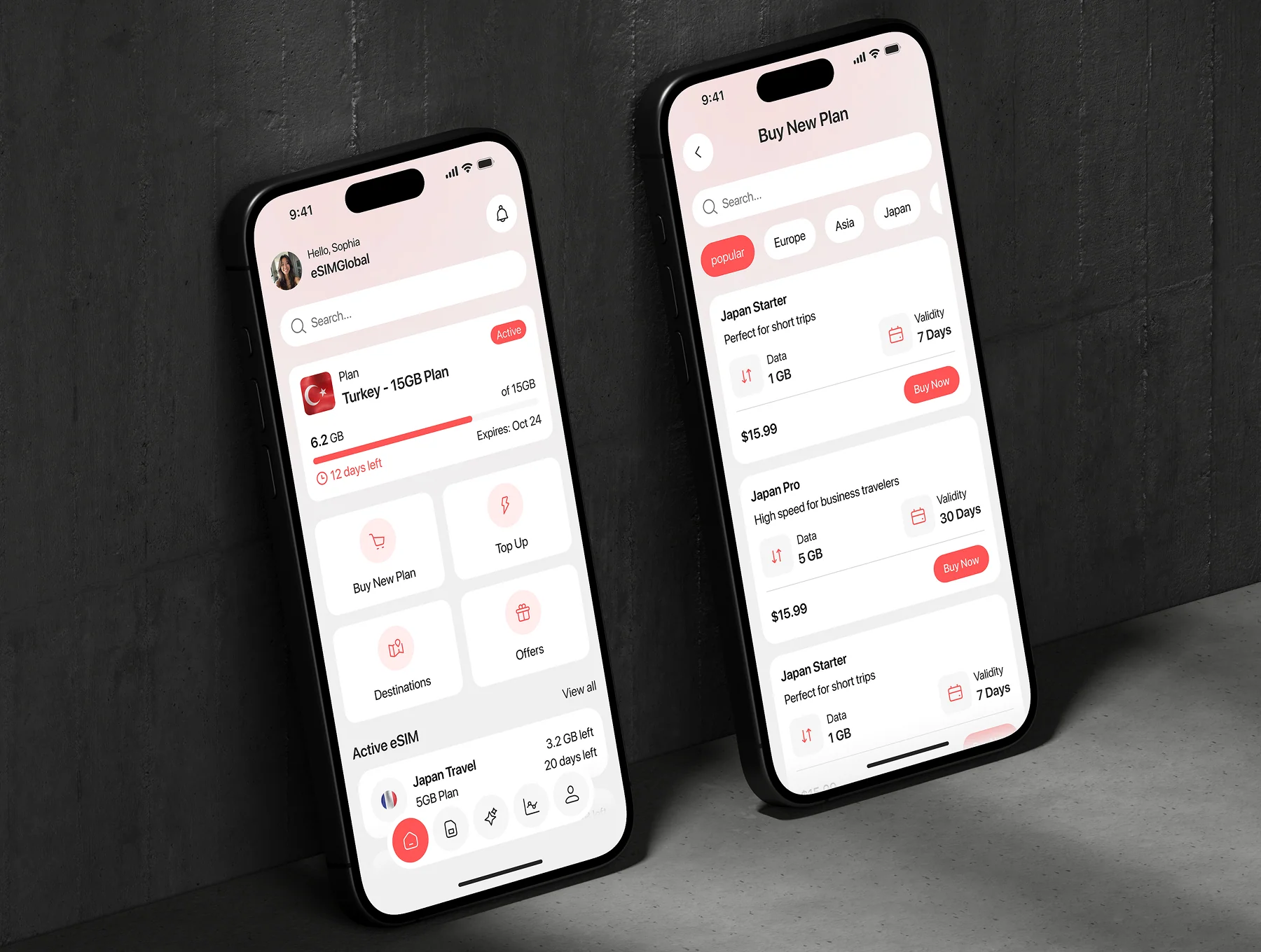 eSIMGlobal – SIM Card Mobile App UI Kit 7