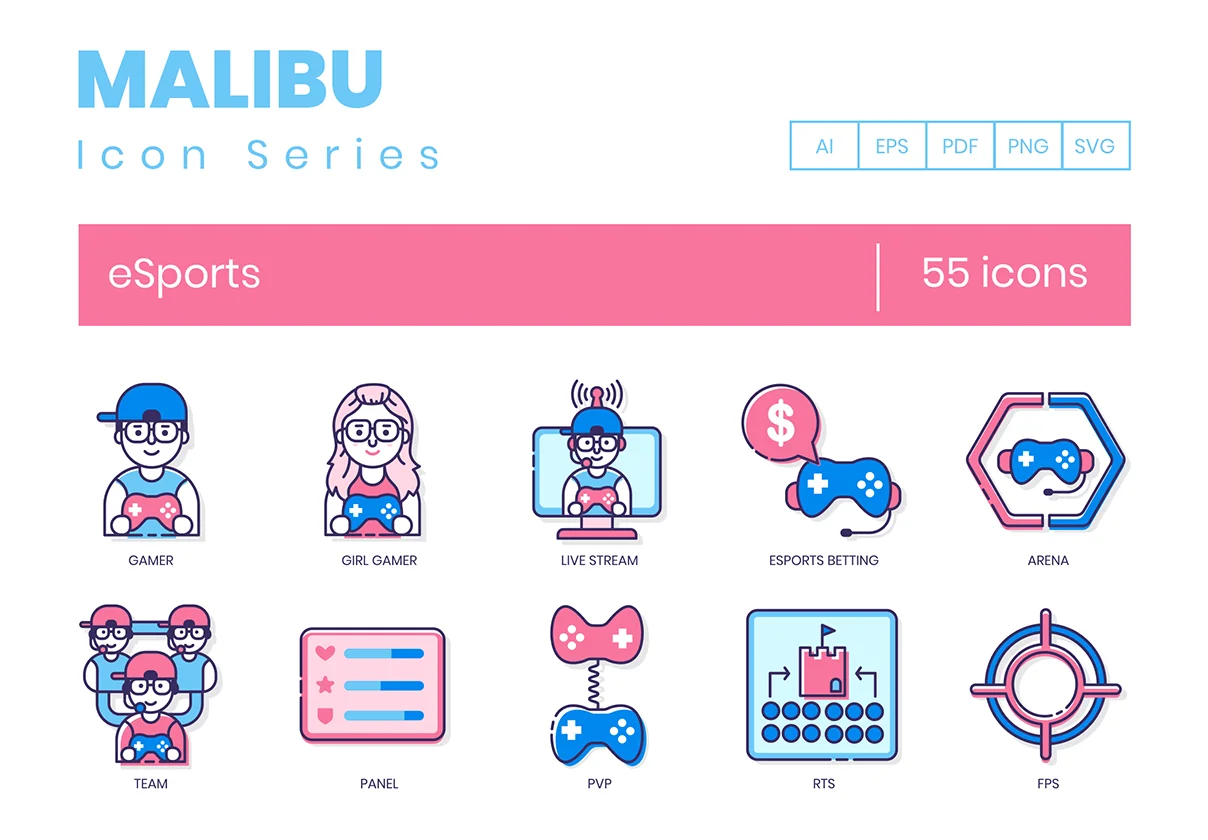 55 Esports Icons | Malibu Series