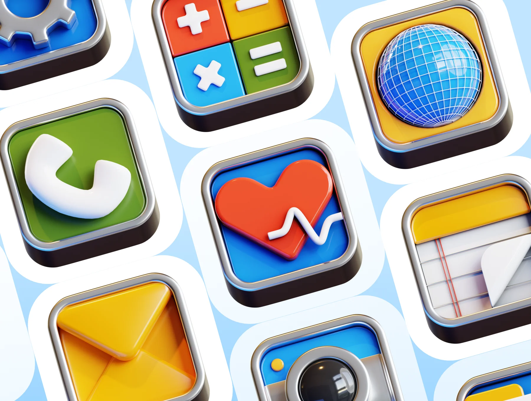 Essential Apps 3D Icon pack 2