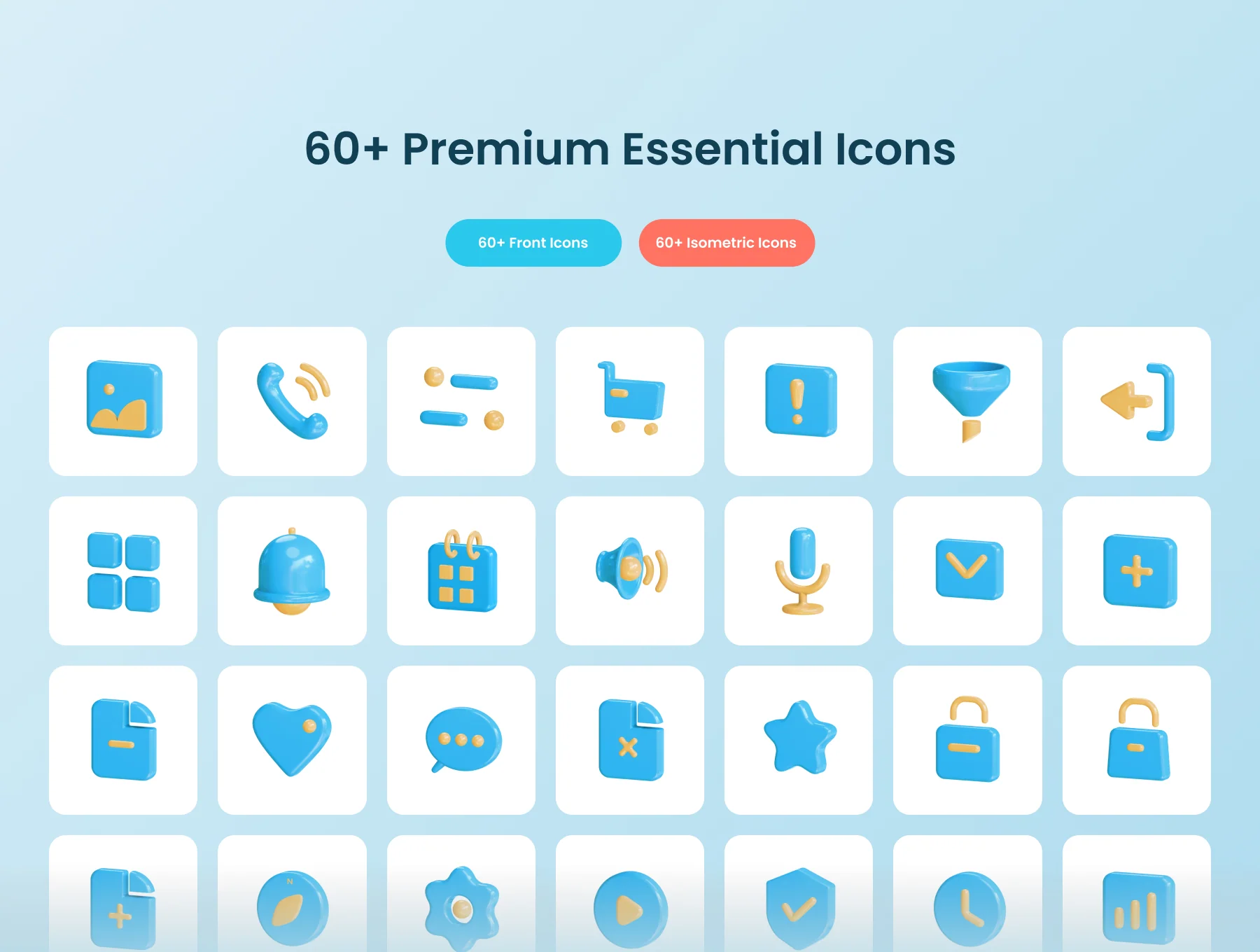 Essenticon - 3D Essential Icons 6