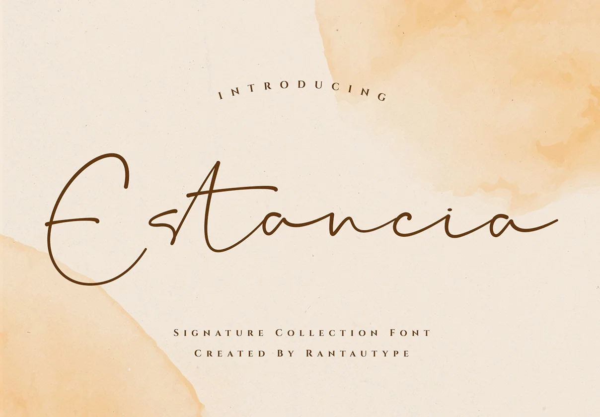 Estancia Elegant Signature Font