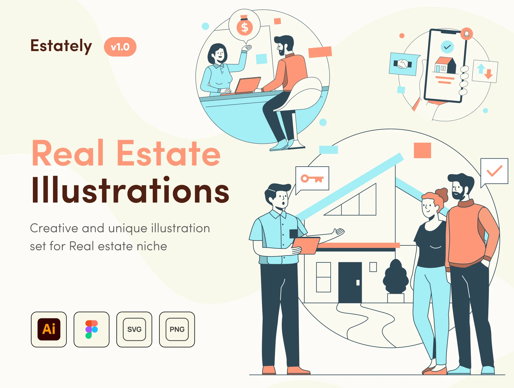 Estately - Real Estately Illustration Set
