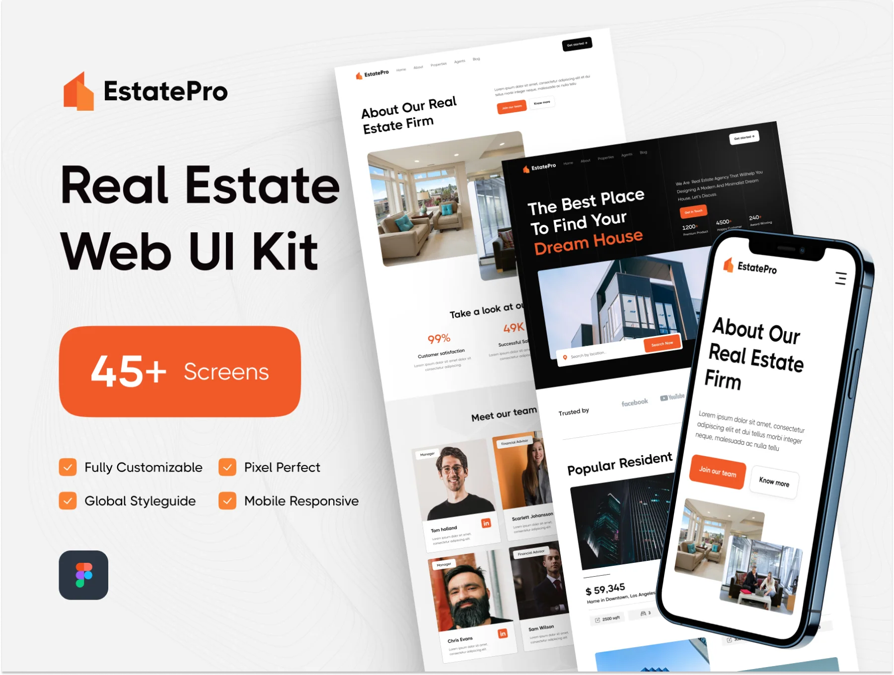 EstatePro - Real Estate Website UI Kit