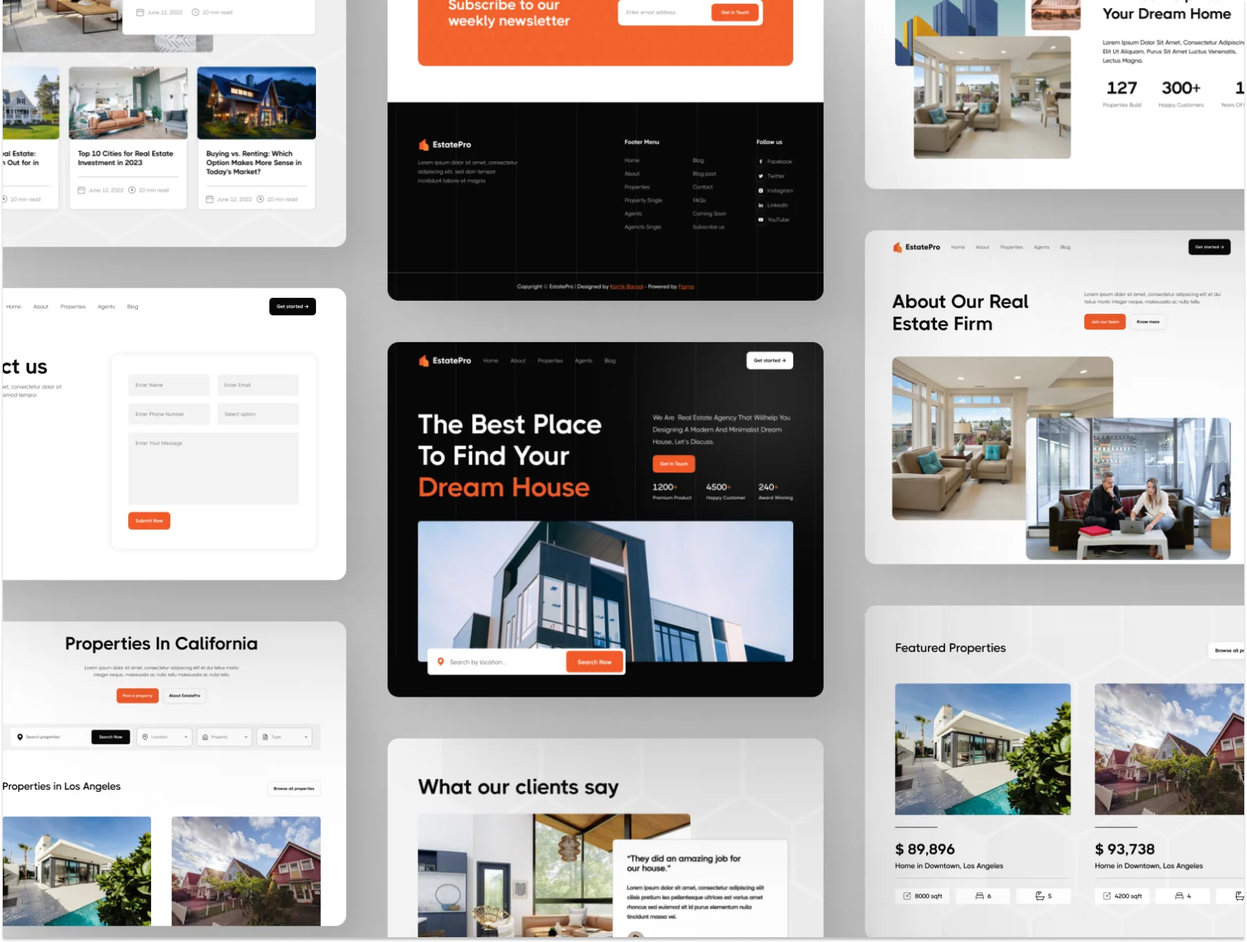 EstatePro - Real Estate Website UI Kit 5