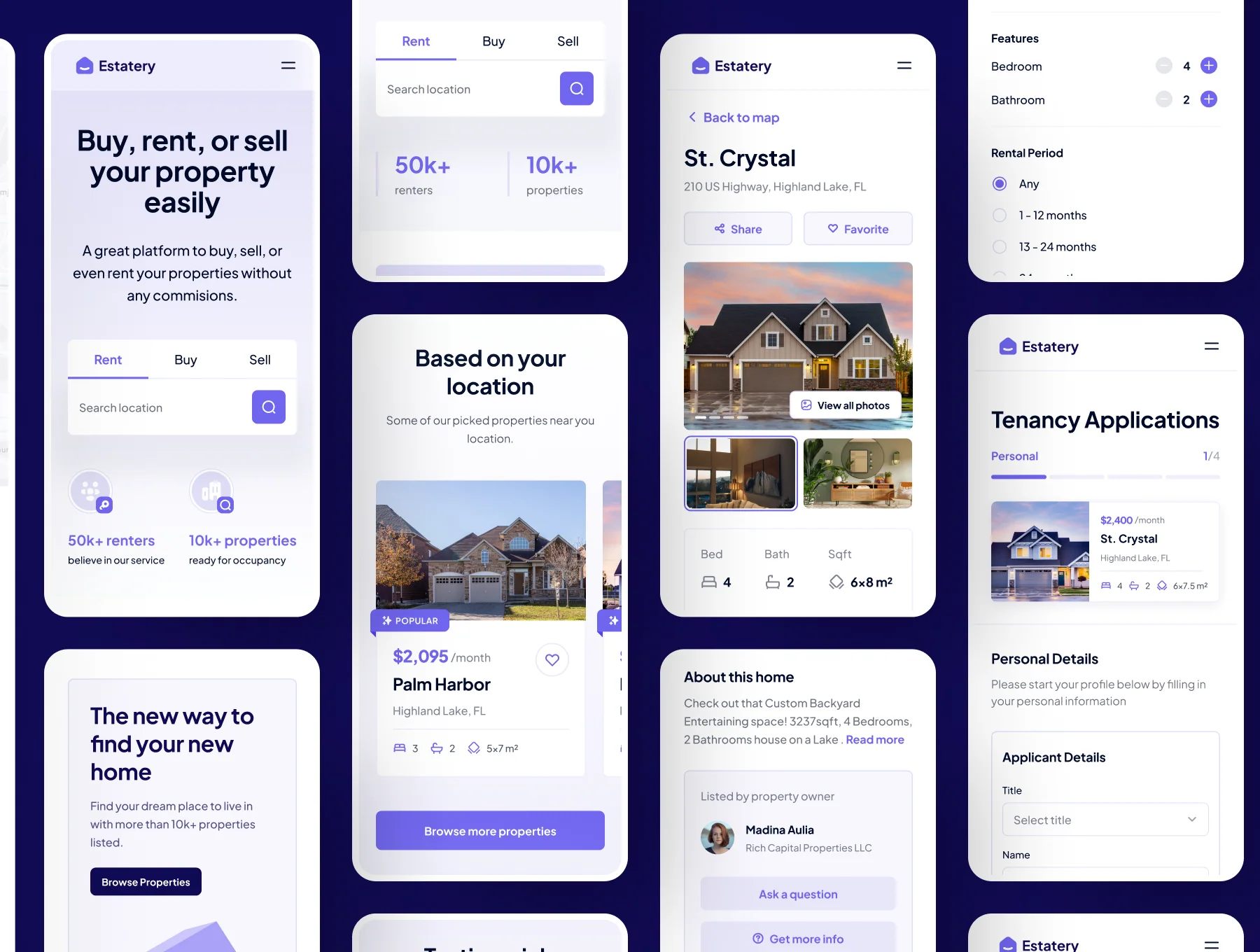 Estatery - Real Estate SaaS Web UI Kit 2
