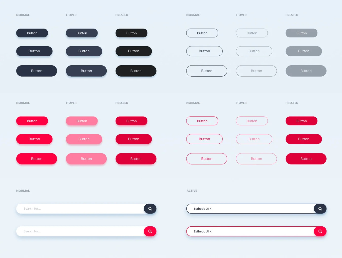 Esthetic UI Kit 7