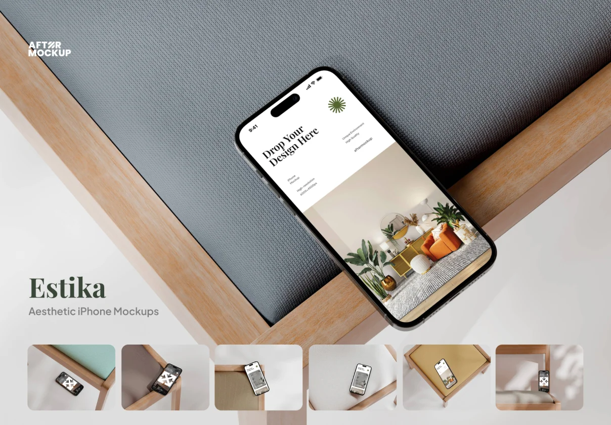 Estika iPhone Mockups