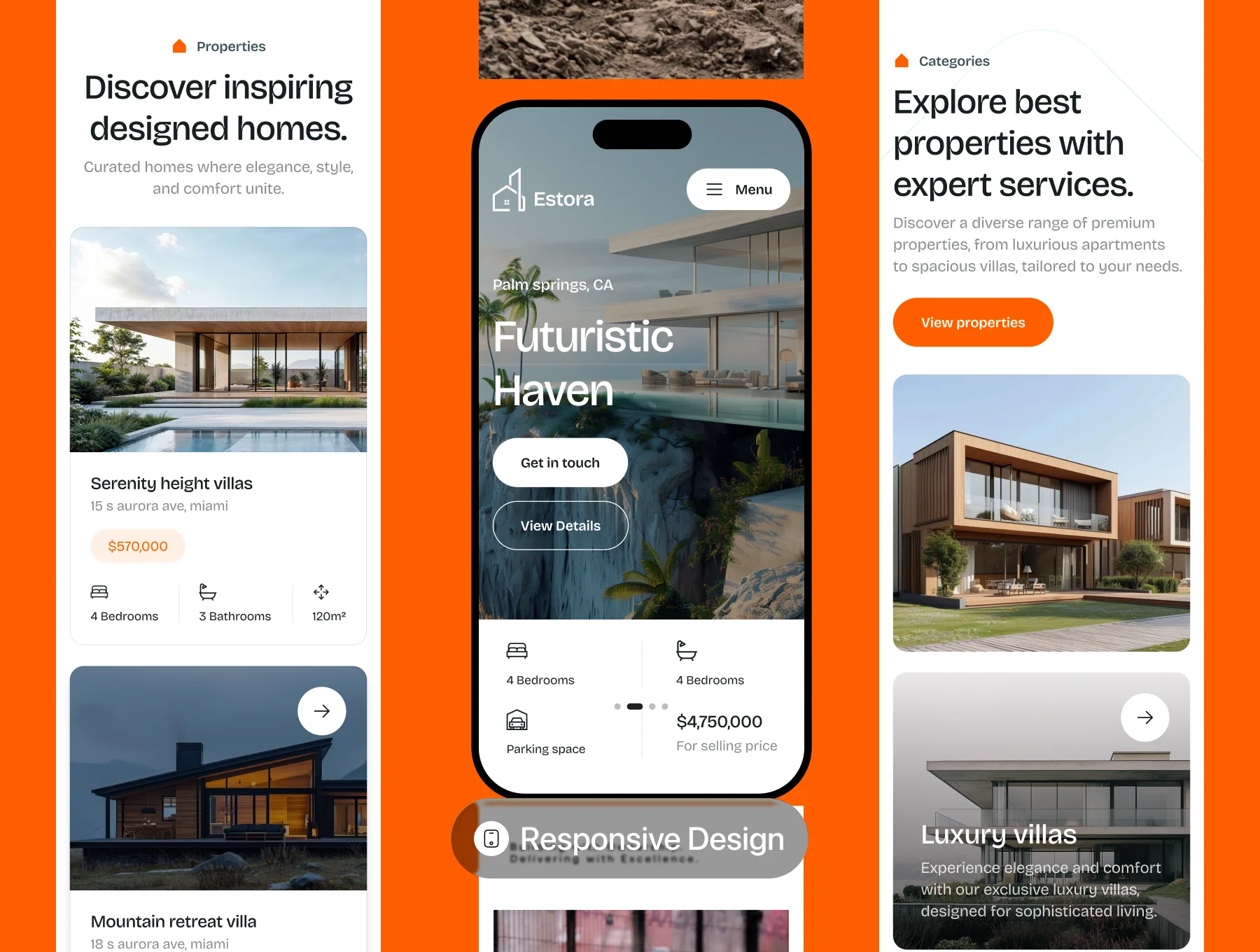 Estora — Real Estate Website UI Kit 3