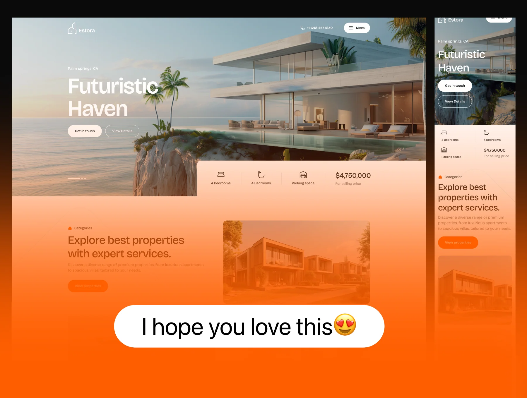 Estora — Real Estate Website UI Kit 6