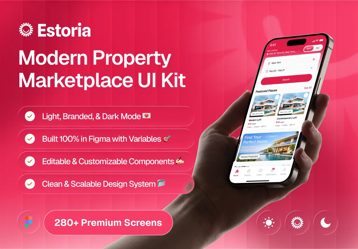 Estoria - Modern Property Marketplace App