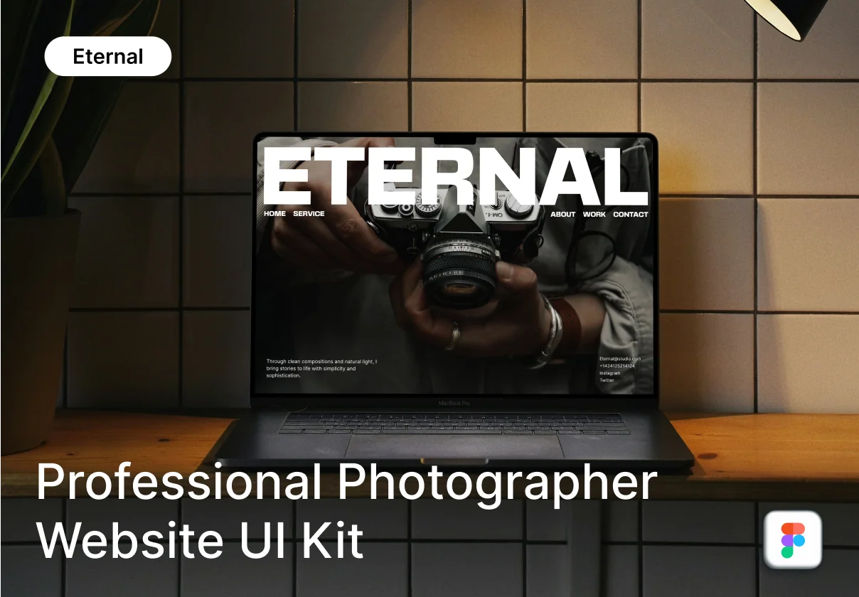 Eternal - Professional Photographer Website UI Kit